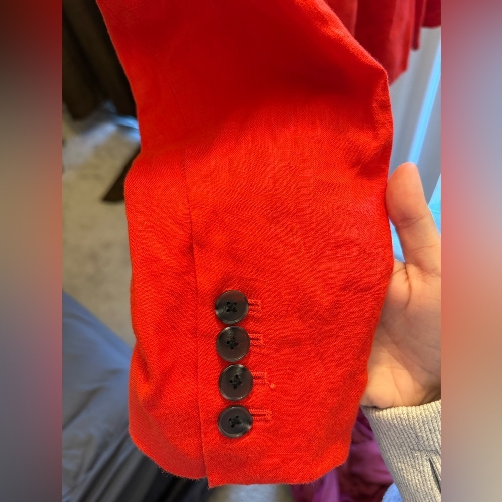Saks Fifth Avenue Red Jacket Brand NWOT - Picture 6 of 14